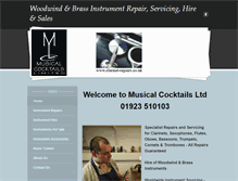 Tablet Screenshot of clarinet-repairs.co.uk